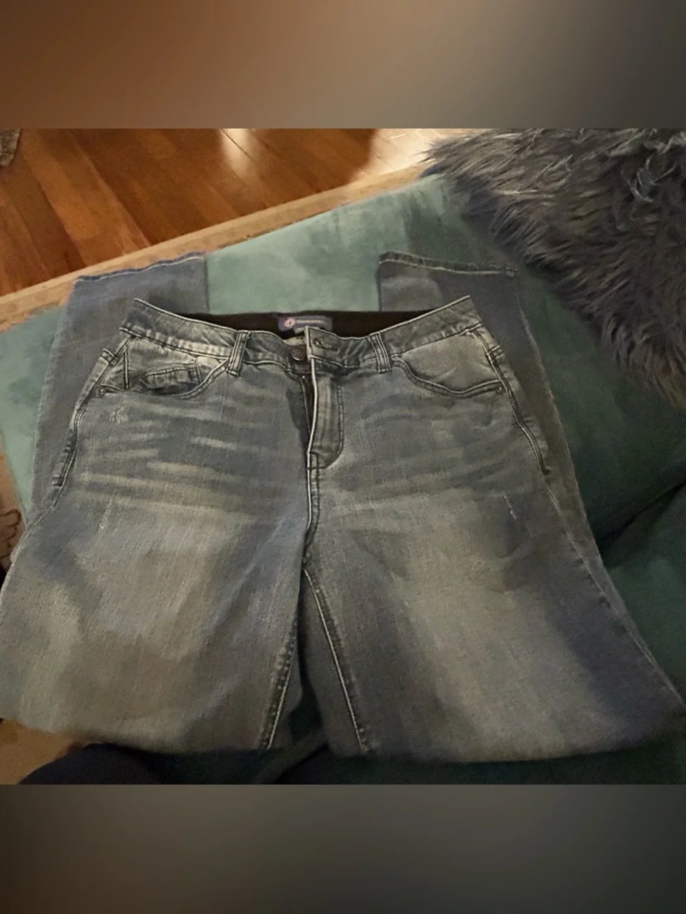 Democracy Blue Denim Jeans sz 10 - Picture 2 of 3
